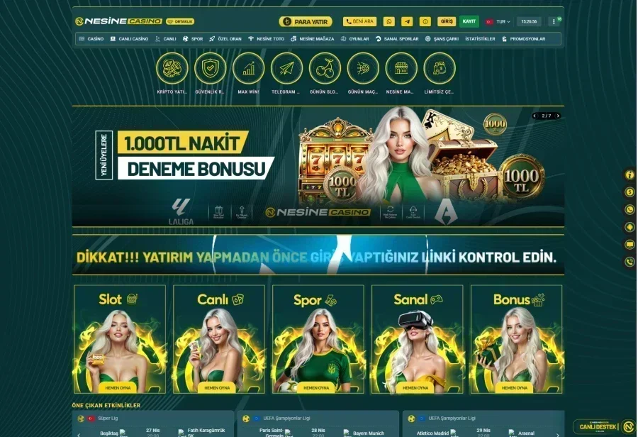 NesineCasino ekran görüntüsü